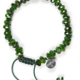 Diopside Faceted Adjustable Bracelet