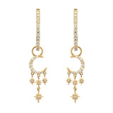 Make a Wish Small Crescent Moon and Star Charm