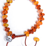 Rondelle Carnelian Adjustable Bracelet