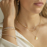Blush Ombre Wrap Bracelet - Necklace