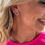 18k Classic Firework Spiral Earrings