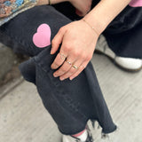 Itty Bity XO & Pave Diamond Heart Bracelet