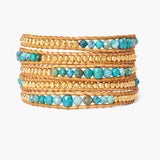 Turquoise and Gold Wrap