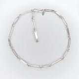 Paperclip & Flat Silver Chain