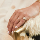 Marquise & Pave Diamond Bypass Ring