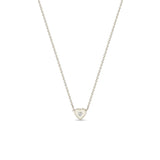 Diamond Nugget Heart Pendant Necklace