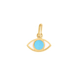 Eye Turquoise Resin Pendant
