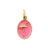 Flamingo Pink Resin Pendant