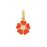 Flower Coral Diamond Pendant