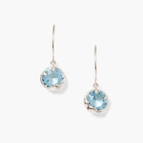 Prong Set Crystal Drops with Moon Bezel