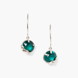 Prong Set Crystal Drops with Moon Bezel