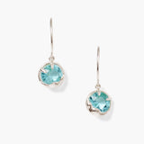 Prong Set Crystal Drops with Moon Bezel