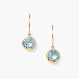 Prong Set Crystal Drops with Moon Bezel