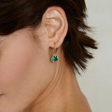 Prong Set Crystal Drops with Moon Bezel