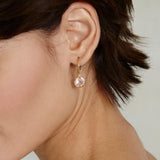 Prong Set Crystal Drops with Moon Bezel