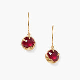 Prong Set Crystal Drops with Moon Bezel