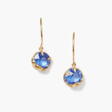 Prong Set Crystal Drops with Moon Bezel