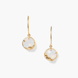 Prong Set Crystal Drops with Moon Bezel