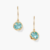 Prong Set Crystal Drops with Moon Bezel