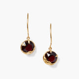 Prong Set Crystal Drops with Moon Bezel