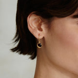 Prong Set Crystal Drops with Moon Bezel