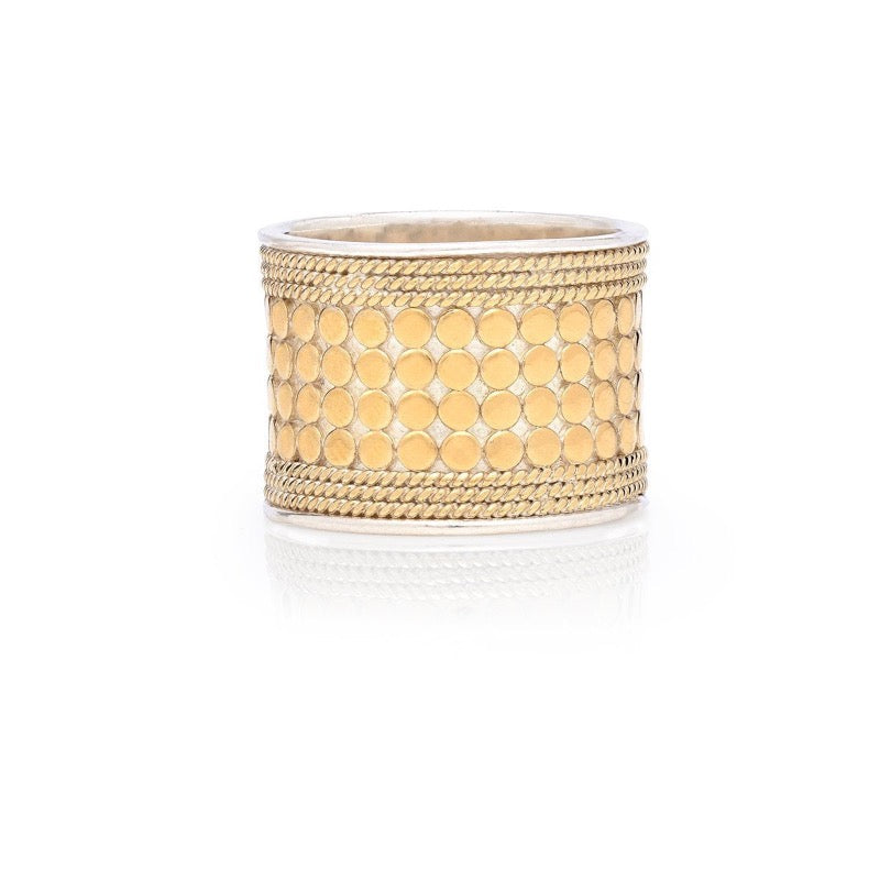 Cigar Band Ring Gold