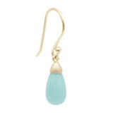 Turquoise Teardrop Gemstone Drop Earrings