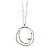 Rose Bud with Diamond Necklace