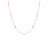 7 Diamond Shape Station Necklace