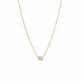 Single Floating Diamond Necklace