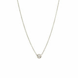 Single Floating Diamond Necklace