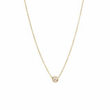 Single Floating Diamond Necklace