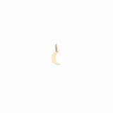 Single Midi Bitty Moon Charm Pendant