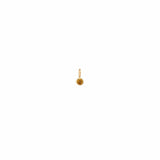 Single Citrine Charm Pendant | November Birthstone