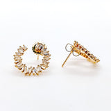 18k Classic Firework Spiral Earrings