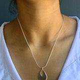 Large Flat Drop Necklace
