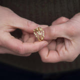 Encrusted Five Branch Diamond Ring