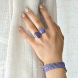 Tanzanite Wrap Bracelet - Necklace