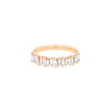 18k Classic Fireworks Half Band Ring