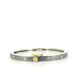 Carol 4mm Eternity Diamond Bangle - Sterling Silver