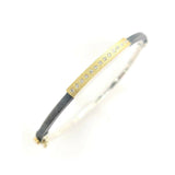 Diana 2.5mm Diamond Bangle  - Yellow Gold