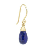 Lapis Teardrop Gemstone Drop Earrings