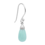 Turquoise Teardrop Gemstone Drop Earrings