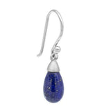 Lapis Teardrop Gemstone Drop Earrings