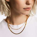 Elongated Box Chain Necklace