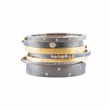 Junia 6mm Single Diamond Bangle - Sterling Silver
