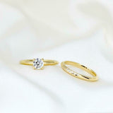 Knife Edge Band with Diamond Cluster