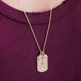 Single White Diamond Charm | April Birthstone