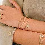 Bar & Graduated Prong Diamond Bracelet