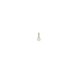 Single White Diamond Charm | April Birthstone